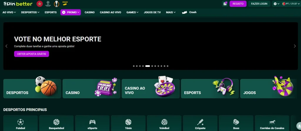 Spinbetter Casino e Apostas Desportivas em Portugal